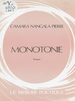 cover image of Monotonie